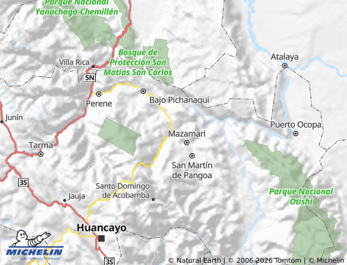 Mapa MICHELIN Satipo - ViaMichelin