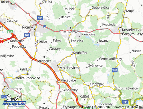 Mappa MICHELIN Struhařov - ViaMichelin