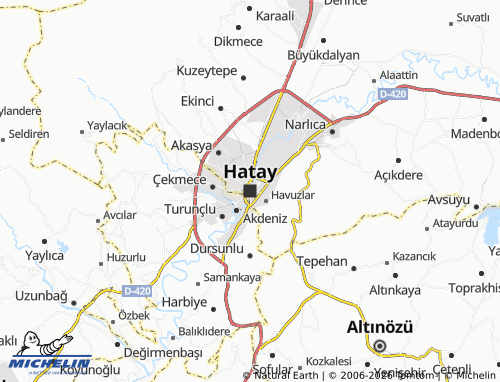 Mapa MICHELIN Hatay - ViaMichelin