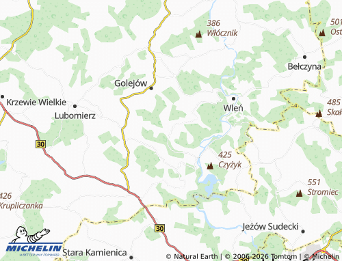 MICHELIN Radomice map - ViaMichelin