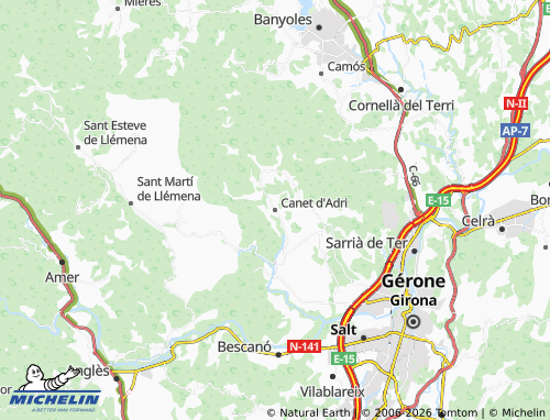 Carte MICHELIN Canet d'Adri - ViaMichelin