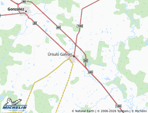 Mapa MICHELIN Úrsulo Galván - ViaMichelin