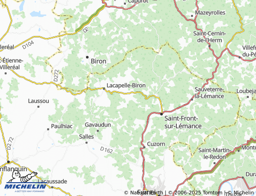 Mapa MICHELIN La Sauvetat-de-Blanquefort - ViaMichelin