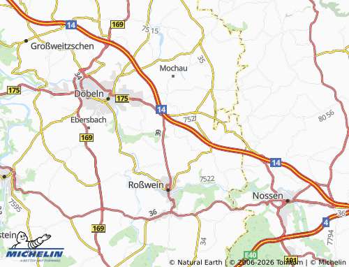 MICHELIN Ossig map - ViaMichelin