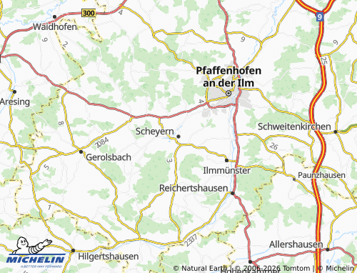 Mappa MICHELIN Scheyern - ViaMichelin