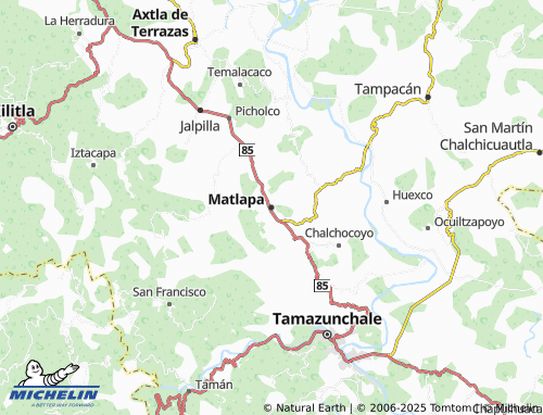 MICHELIN Matlapa map - ViaMichelin