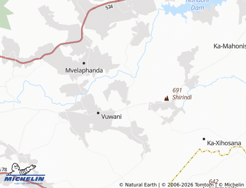 MICHELIN-Landkarte Manavhela - ViaMichelin
