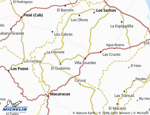 Mappa MICHELIN Las Guabas - ViaMichelin