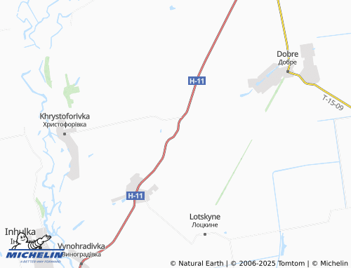 MICHELIN Maryanivka map - ViaMichelin