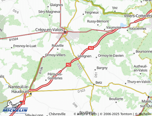 MICHELIN Lévignen map - ViaMichelin