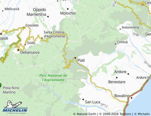 Mappa MICHELIN Platì - ViaMichelin