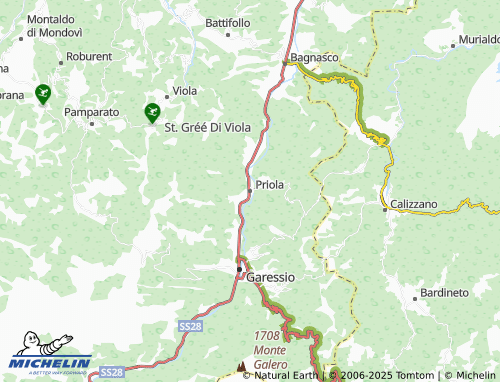 MICHELIN Priola map - ViaMichelin