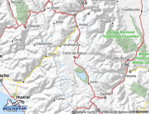 MICHELIN Pasco map - ViaMichelin