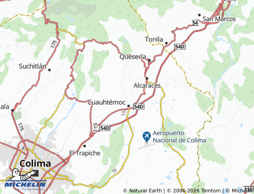 MICHELIN Lomas Santa Cruz map - ViaMichelin