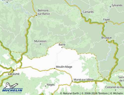 Mapa MICHELIN Barre - ViaMichelin