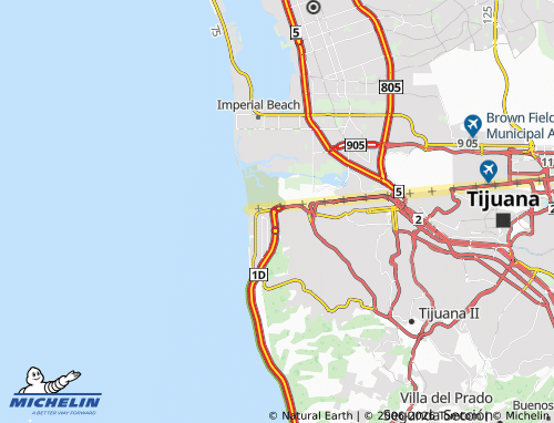 MICHELIN Mar Azul map - ViaMichelin