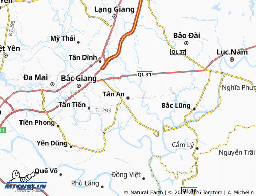 Mapa MICHELIN Tân An - ViaMichelin