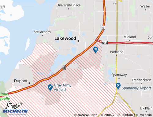 Mappa MICHELIN Joint Base Lewis-McChord - ViaMichelin