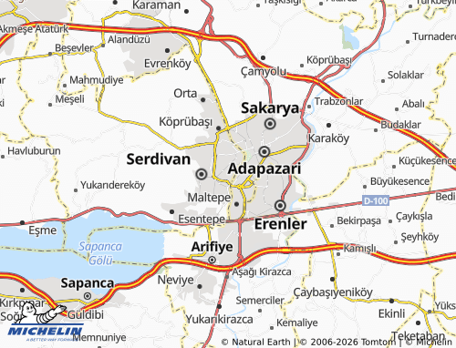 MICHELIN Bahçelievler map - ViaMichelin