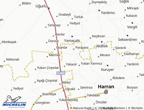 MICHELIN Ahmetkara map - ViaMichelin