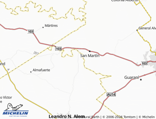 Mapa MICHELIN Caá-Yarí - ViaMichelin