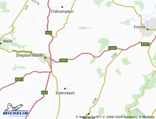 Carte MICHELIN Cranmore - ViaMichelin
