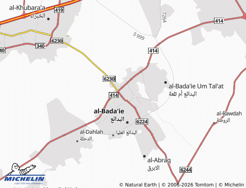 MICHELIN-Landkarte al-Nahdah - ViaMichelin