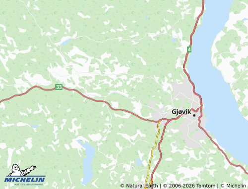 Kaart MICHELIN Bybrua - ViaMichelin
