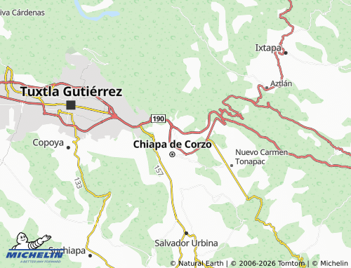 Mappa MICHELIN Sol Azteca - ViaMichelin