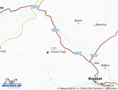 MICHELIN Yabanlı map - ViaMichelin