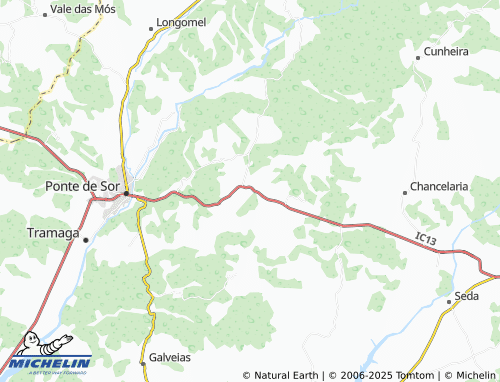 MICHELIN Vale de Açor map - ViaMichelin