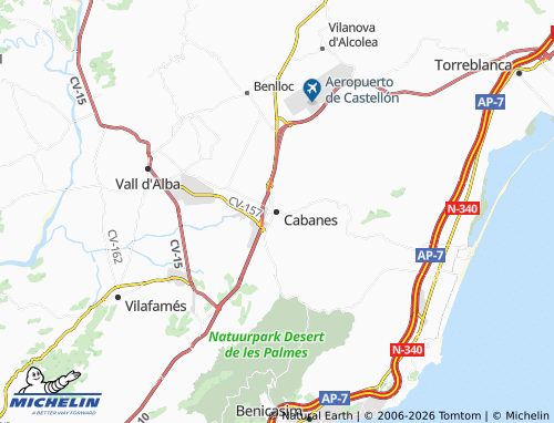 Mappa MICHELIN Cabanes - ViaMichelin