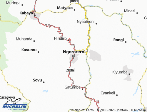 MICHELIN-Landkarte Ngororero - ViaMichelin