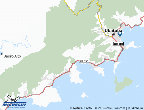 MICHELIN Corcovado map - ViaMichelin