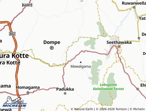 Mappa MICHELIN Kalu Aggala - ViaMichelin