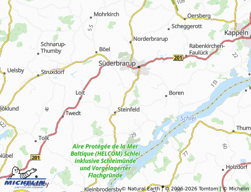 MICHELIN Nottfeld map - ViaMichelin