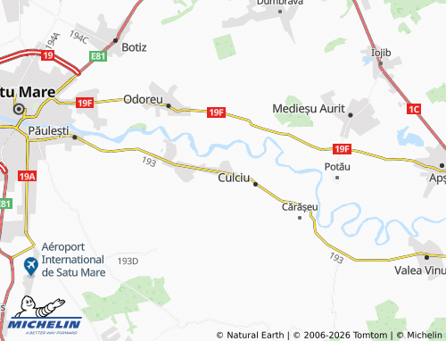 MICHELIN Culciu Mic map - ViaMichelin