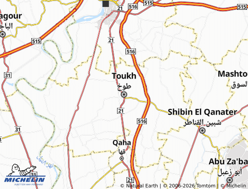 Mapa MICHELIN Toukh - ViaMichelin