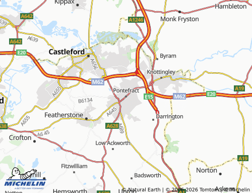 Mappa MICHELIN Pontefract - ViaMichelin