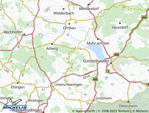 MICHELIN-Landkarte Oberhambach - ViaMichelin