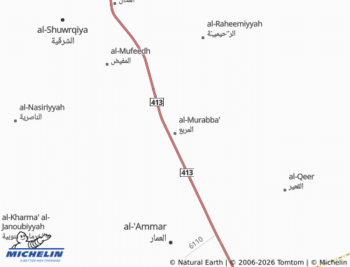 MICHELIN-Landkarte al-Murabba' - ViaMichelin