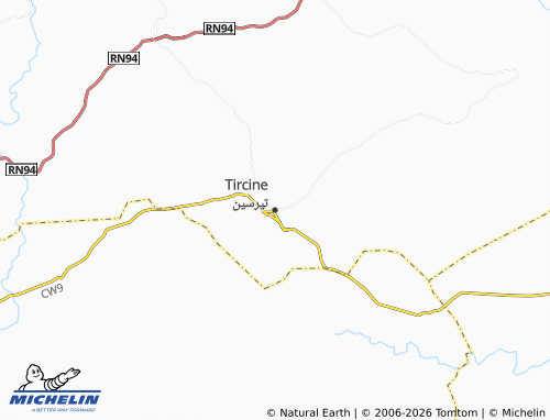 Carte MICHELIN Tircine - ViaMichelin