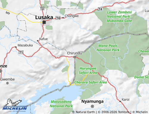 Mapa MICHELIN Siavonga - ViaMichelin