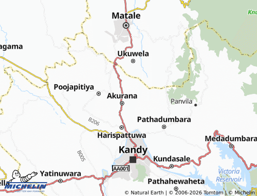 MICHELIN Thelambugahawatta map - ViaMichelin