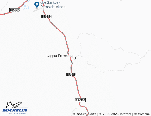 Mapa MICHELIN Lagoa Formosa - ViaMichelin