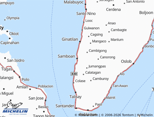 Mappa MICHELIN Samboan - ViaMichelin