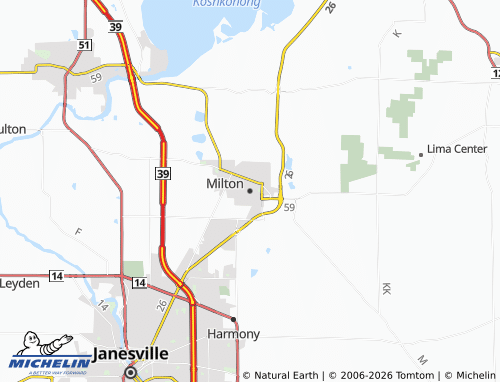 Mappa MICHELIN Milton - ViaMichelin