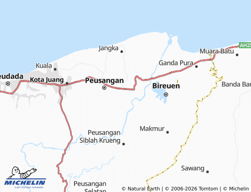 MICHELIN Paya Cut map - ViaMichelin