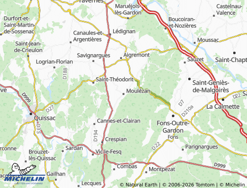 Mappa MICHELIN Moulézan - ViaMichelin
