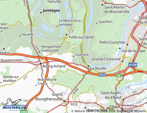 MICHELIN Caumont map - ViaMichelin
